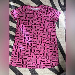 Juicy Couture Long shirt dress with Black Logo Print